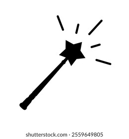 magic wand icon vector with trendy design