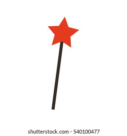 Magic wand isolated icon vector illustration design