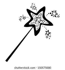 Magic Wand Isolated On White Background Stock Vector (Royalty Free