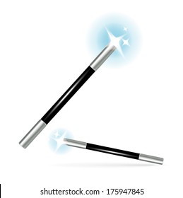 magic wand isolated on white background