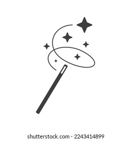 Magic Wand Isolated Vector Icon