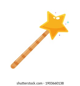 The Magic Wand. Isolated Vector Illustration