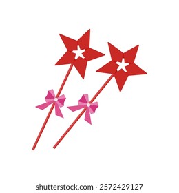 Magic Wand, Kindergarten Vector Illustration