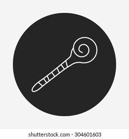 magic wand line icon