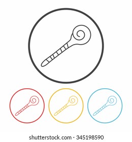 magic wand line icon