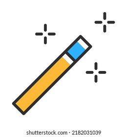 Magic wand line icon. Vector illustartion