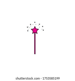 Magic Wand Logo Vector Illustration Design