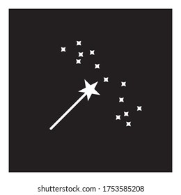magic wand logo vector illustration design