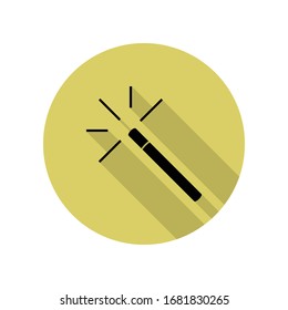 icono de la varita mágica. Glifo simple, vector plano de iconos web para ui y ux, sitio web o aplicación móvil