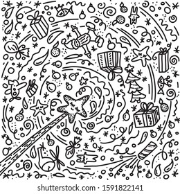 magic wand and miracles with gifts