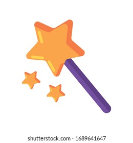 magic wand on white background vector illustration design
