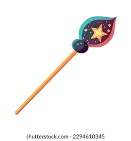 magic wand on white background icon isolated