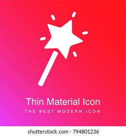 Magic Wand red and pink gradient material white icon minimal design