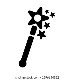magic wand selection icon isolated sign symbol vector illustration - high quality black style vector icons
