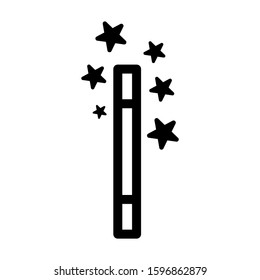 magic wand selection icon isolated sign symbol vector illustration - high quality black style vector icons
