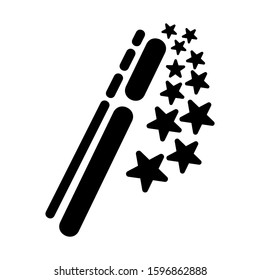 magic wand selection icon isolated sign symbol vector illustration - high quality black style vector icons

