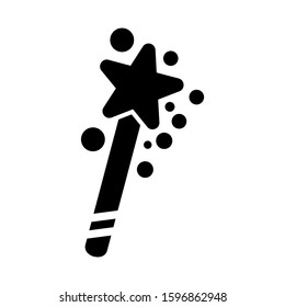magic wand selection icon isolated sign symbol vector illustration - high quality black style vector icons
