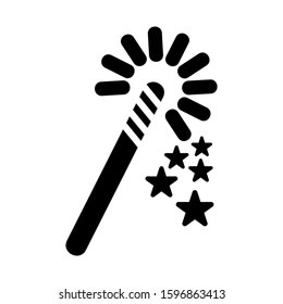 magic wand selection icon isolated sign symbol vector illustration - high quality black style vector icons
