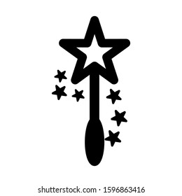 magic wand selection icon isolated sign symbol vector illustration - high quality black style vector icons

