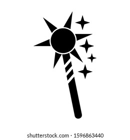 magic wand selection icon isolated sign symbol vector illustration - high quality black style vector icons
