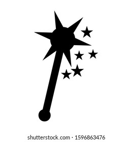 magic wand selection icon isolated sign symbol vector illustration - high quality black style vector icons
