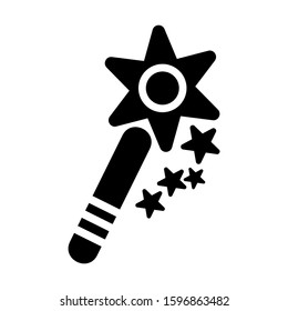 magic wand selection icon isolated sign symbol vector illustration - high quality black style vector icons
