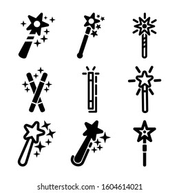 magic wand selection icon isolated sign symbol vector illustration - Collection of high quality black style vector icons
