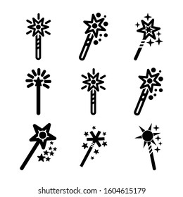 magic wand selection icon isolated sign symbol vector illustration - Collection of high quality black style vector icons
