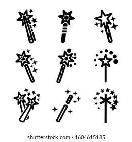 magic wand selection icon isolated sign symbol vector illustration - Collection of high quality black style vector icons

