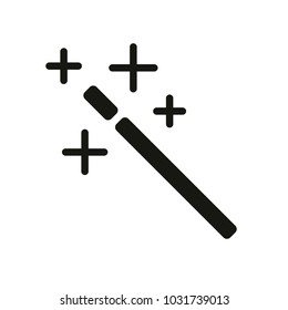 magic wand. simple silhouette