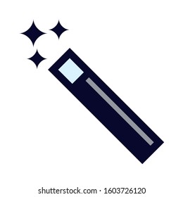 Magic Wand. Simple Vector Color Icon.