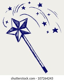 Magic wand. Sketch