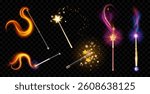 Magic Wand and Sparkles background