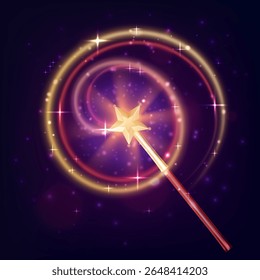 Magic Wand com composição Sparkles