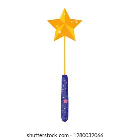 magic wand with star