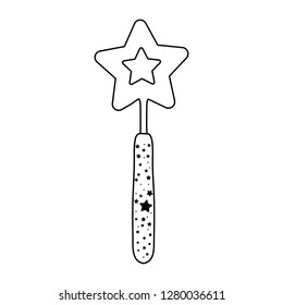 magic wand with star