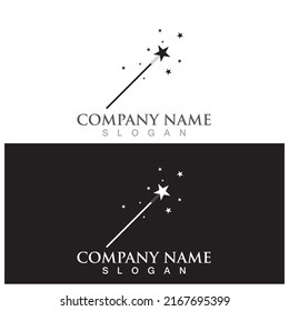 magic wand stick and hat icon vector illustration template design