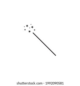 magic wand stick icon vector illustration template design
