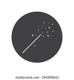 magic wand stick icon vector illustration template design