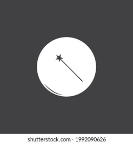 magic wand stick icon vector illustration template design
