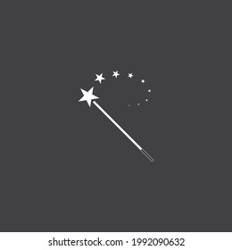 magic wand stick icon vector illustration template design