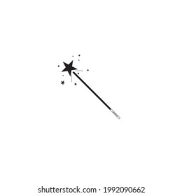 magic wand stick icon vector illustration template design
