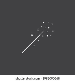 magic wand stick icon vector illustration template design