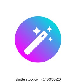 magic wand tool icon illustration vector