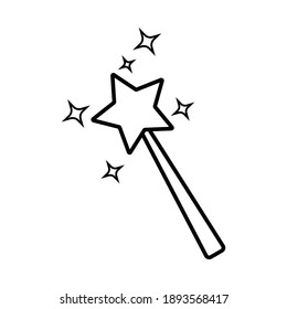 magic wand tool icon vector