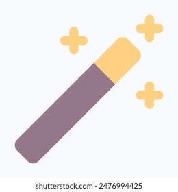 Magic Wand Tool Vector Icon, Flat Style Isolated Vector Icon.