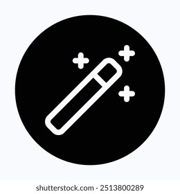 Magic Wand Tool Vector Icon, Magic Stick, Magiër, 