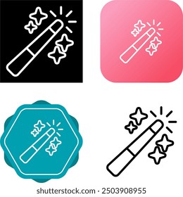 Magic Wand Unique Vector Icon Illustration