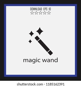 magic wand vector icon