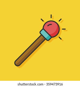 magic wand vector icon